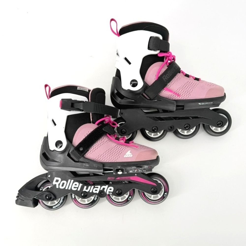 Rollerblade Microblade Adjustable Inline Skates Pink Black Women US 5-8